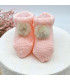 Patuco Pompón Rosa  Zapatos y Patucos    pompón, patuco, rosa |Confetti Bebe