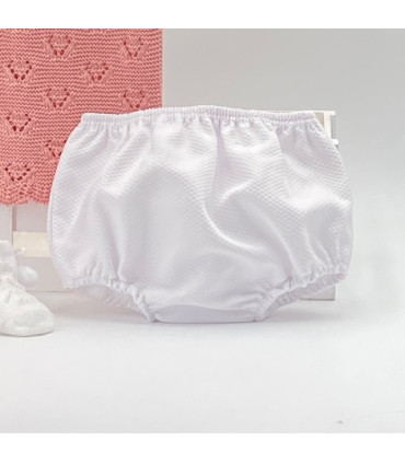 Jubón y Braguita Piqué Rosa Empolvado-Blanco  Primavera-Verano  Conjunto de jubón