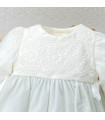 Vestido Con Capota Ceremonia Tul Plumeti y Encaje  Ceremonia    capota, plumeti, encaje