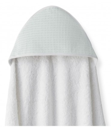 Capa de Baño Wafle Verde  Baño del bebé  Capa de baño para bebé, modelo delantal. Capa