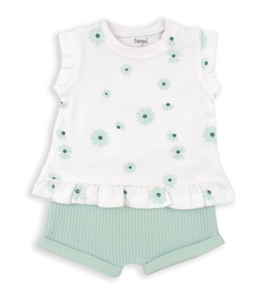 Camiseta y Pantalón Corto Mint  Inicio    mint, corto, camiseta, pantalón |Confetti Bebe