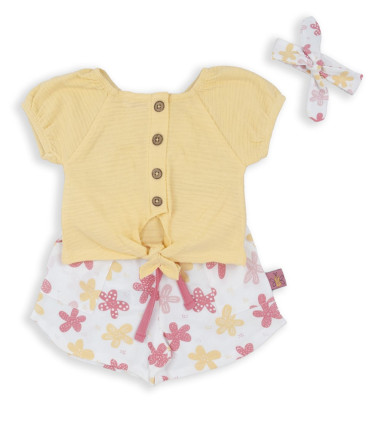 Camiseta y Pantalón Corto Con Turbante Niña  Inicio    corto, turbante, camiseta, niña