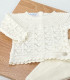 Conjunto Polaina Bebé Uves Canesu Crudo  Inicio    crudo, conjunto, uves, canesu, bebé