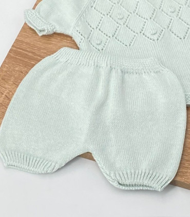 Conjunto Pantalón Hilo Canesu Rombos Verde Mar  Inicio    rombos, conjunto, verde, pantalón