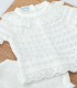 Conjunto Ranita Hilo Bebé Encaje Blanco  Inicio    ranita, hilo, blanco, encaje, conjunto