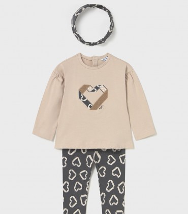 Conjunto Legging Con Diadema Niña Mayoral  Inicio  Temporada Otoño-Invierno.  legging