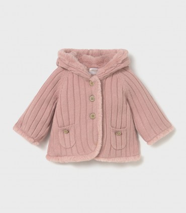 Chaqueta Tricot Con Pelo Bebé Niña Mayoral  Inicio  Temporada Otoño-Invierno.  mayoral, niña