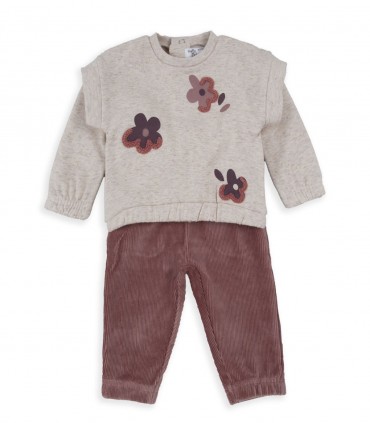 Conjunto Sudadera y Legging Niña Flower  Inicio  Temporada Otoño-Invierno.  flower, sudadera