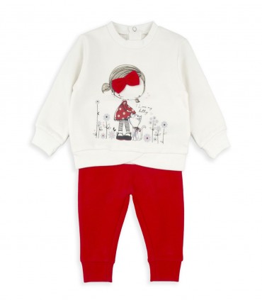Chándal niña Lazo Rojo  Inicio  Temporada Otoño-Invierno.  chándal, rojo, lazo, niña |Confetti