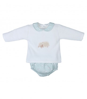 Conjunto Ranita Little Sheep  Inicio  Conjunto de sudadera y ranita para bebé de la colección