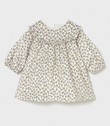 Vestido Estampado Terciopelo Niña Mayoral  Inicio  Vestido para bebé niña de la colección