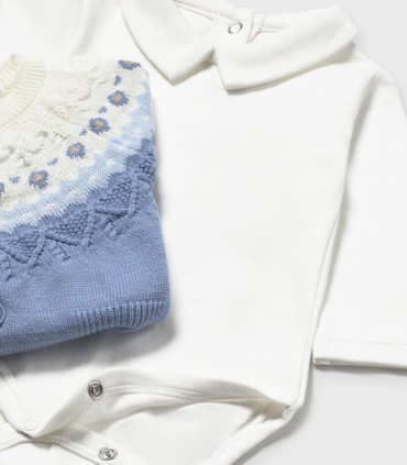 Conjunto Pantalón tricot Bebé Mayoral  Inicio  Adorable conjunto para bebé niño, perfecto para