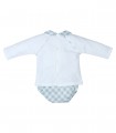 Conjunto Ranita Vichy Mint  Inicio    mint, conjunto, ranita, vichy |Confetti Bebe