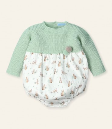 Pelele Conejitos Ambrosia  Inicio  Este adorable pelele para bebé es una opción tierna y
