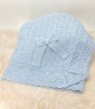 Toquilla Chal Lin Aranes Con Volante Azul  Inicio  La toquilla chal de invierno para bebés y