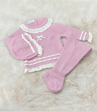 Conjunto Polaina Lorzas Maquillaje Juliana  Inicio  Conjunto ideal de primera puesta para