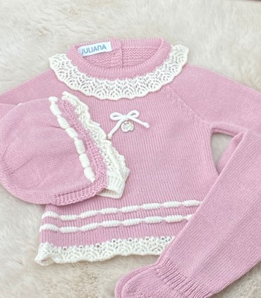 Conjunto Polaina Lorzas Maquillaje Juliana  Inicio  Conjunto ideal de primera puesta para