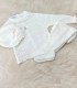 Conjunto Polaina Rombos Blanco-Rosa Juliana  Inicio  Conjunto ideal de primera puesta para