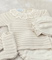 Conjunto Ranita Punto Lines Crema Juliana  Inicio    juliana, crema, punto, conjunto, lines