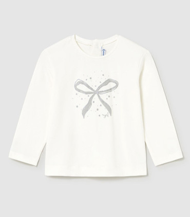 Camiseta Lazo Niña Mayoral  Inicio  Camiseta básica para niña de la colección otoño invierno