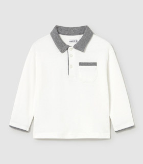 Polo Blanco-Gris Niño Mayoral  Inicio    niño, gris, blanco, polo, mayoral |Confetti Bebe