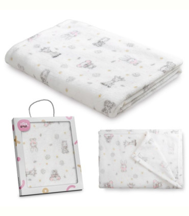 Mantita Bebé Koala Rosa  Inicio  Mantita para bebé con tacto aterciopelado y extrasuave, con