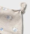 Pelele con gorrito Mayoral recién nacido topo elefantitos  Primavera-Verano  Pelele con