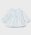 Chándal 3 piezas Mayoral bebé niña azul liberty  Primavera-Verano  Chándal de 3 piezas con