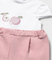 Chándal 3 piezas Mayoral bebé niña rosa  Primavera-Verano  Chándal de 3 piezas con camiseta