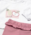Conjunto 4 piezas camisetas y leggings Mayoral bebé niña rosa  Inicio  Conjunto de 4 piezas de