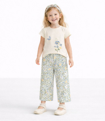Conjunto pantalón estampado y camiseta con turbante Mayoral niña  Inicio  Conjunto para niña
