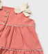 Vestido tirantes lazo Mayoral niña coral  Inicio  Vestido de tirantes con lazo para niña de