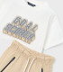 Conjunto pantalón corto y camiseta Mayoral niño blanco nuez  Inicio  Conjunto de pantalón