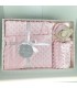 Conjunto Mantita + Dou dou Rosa  Mantitas bebe    mantita, rosa, conjunto, personalizar