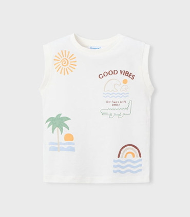 Conjunto 3 piezas punto Mayoral niño diseño surf  Inicio  Conjunto de 3 piezas en punto para