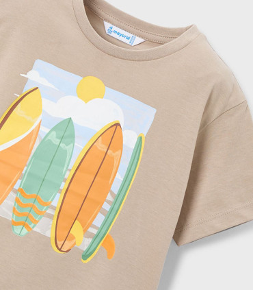 Conjunto 3 piezas punto Mayoral niño diseño surf  Inicio  Conjunto de 3 piezas en punto para