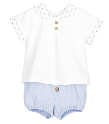 Conjunto pololo Goa Calamaro bebé niño  Inicio  Conjunto pololo Goa para bebé niño de Calamaro