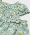 Conjunto pantalón y blusa Mayoral niña margaritas verde lago  Inicio  Conjunto de pantalón y