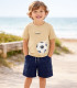 Conjunto pantalón corto y camiseta Mayoral niño azul marino  Inicio  Conjunto de pantalón
