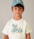 Camiseta manga corta Mayoral niño blanca bordado  Inicio  Camiseta de manga corta para niño de