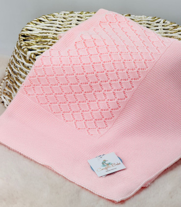 Toquilla mantita centro rombos rosa Juliana  Inicio    juliana, rombos, centro, mantita
