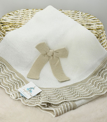 Toquilla volante ondas blanco-beig Juliana  Inicio    beig, blanco, volante, toquilla, ondas