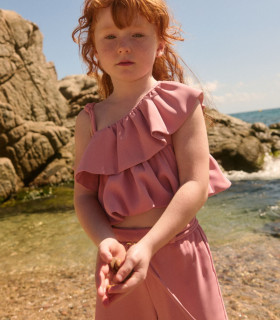 Conjunto Pantalón Crepe Ceremonia Niña Abel and Lula  Inicio   TALLA: 10a, 8a crepe, lula