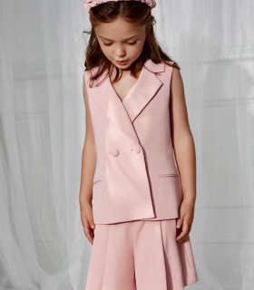 Traje Bermuda Crepe Ceremonia Niña Abel and Lula  Inicio    traje, ceremonia, niña, lula