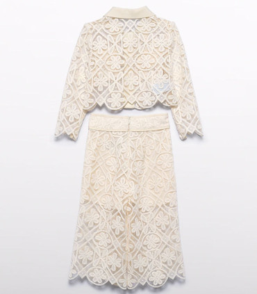 Traje Pantalón Culotte Guipur Ceremonia Niña Abel and Lula  Inicio    culotte, lula, traje