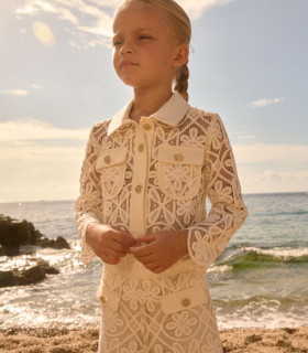 Traje Pantalón Culotte Guipur Ceremonia Niña Abel and Lula  Inicio    culotte, lula, traje