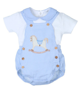 Peto Con Camiseta bebé Niño Rayas Azul  Inicio    rayas, peto, niño, azul, camiseta, bebé