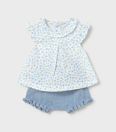 Conjunto Ranita y Blusa Bebé Niña Mayoral  Bebé    mayoral, bebé, conjunto, blusa, niña