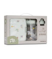 Fiambrera Con Botella Agua 2 Tapones Granja Koala Verde  Complementos    botella, verde