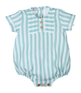 Pelele Bebé Rayas Mint  Niña-Niño    rayas, bebé, mint, pelele |Confetti Bebe